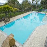 This new in ground pool by Mayfair Pools backyard, estate, leisure, property, real estate, resort, swimming pool, water, water resources, gray