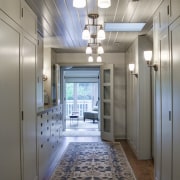 The tranquil ambiance of this master bedroom and ceiling, daylighting, floor, flooring, hall, home, interior design, lobby, real estate, room, gray