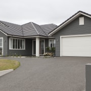 Picture this  Jame Hardie The Drawing Board asphalt, building, cottage, elevation, estate, facade, home, house, property, real estate, residential area, roof, siding, window, gray, white