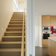 You can improve the energy performance and value architecture, daylighting, floor, flooring, handrail, hardwood, interior design, stairs, wood, gray, brown