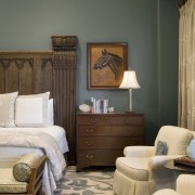 Spanish style interior - Spanish style interior - bed frame, bedroom, ceiling, furniture, home, interior design, living room, room, suite, wall, window, wood, gray, brown