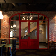Bar restoration with Caroma and Fowler fittings - interior design, lighting, restaurant, black, brown