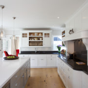 Davinia Sutton designed this traditional kitchen with plenty cabinetry, countertop, cuisine classique, home, interior design, kitchen, property, real estate, room, gray, white