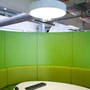 Zig-zag lighting by Aesthetics LIghting was custom designed architecture, ceiling, daylighting, interior design, light, light fixture, lighting, product design, table, green, gray