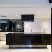 Apartment interior by Ellivo Architects - Apartment interior architecture, countertop, interior design, kitchen, real estate, gray, black