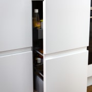 Contemporary new kitchen by Kitchen Link - Contemporary chest of drawers, furniture, product design, shelf, shelving, sideboard, white