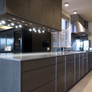 Sleek, contemporary German kitchen - Sleek, contemporary German cabinetry, countertop, interior design, kitchen, black