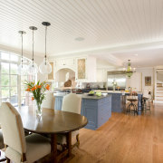 Traditional open plan kitchen - Traditional open plan ceiling, dining room, home, interior design, living room, real estate, room, white