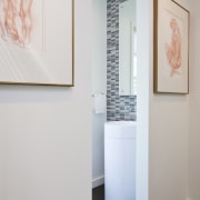 Remodeled Washington, DC townhouse by Architect and interior exhibition, floor, flooring, interior design, room, gray