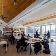 Joan Freeman Science Art and Technology Centre - ceiling, interior design, real estate, gray