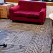 Durable, good-looking carpet tiles for commercial use angle, carpet, chair, couch, design, floor, flooring, furniture, hardwood, interior design, laminate flooring, living room, product design, room, table, wood, wood flooring, gray