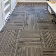 Durable, good-looking carpet tiles for commercial use floor, flooring, hardwood, laminate flooring, tile, wood, wood flooring, wood stain, gray