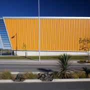 Hobsonville Point Primary and Secondary Schools offer enquiry-based architecture, building, commercial building, corporate headquarters, facade, home, house, real estate, residential area, sky, blue