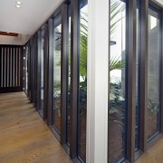 Venture Plank can be installed directly over under-floor door, floor, interior design, real estate, window, gray