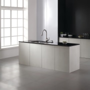 Sink and faucet by Kraus - Sink and angle, bathroom sink, countertop, floor, flooring, furniture, interior design, kitchen, product, product design, sink, tap, tile, white, gray