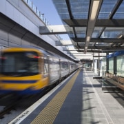 Railway stations including New Lynn have been upgraded, high speed rail, metro station, metropolis, metropolitan area, mode of transport, monorail, passenger, public transport, rail transport, railroad car, rapid transit, residential area, rolling stock, track, train, train station, transport, urban area, black