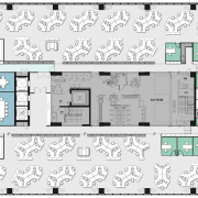 Fourth floor plan, DNV GL office Singapore - architecture, area, design, diagram, floor plan, font, line, pattern, plan, structure, text, urban design, white