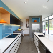 This kitchen designed by Melanie Craig Design Partners countertop, interior design, kitchen, real estate, room, white, gray