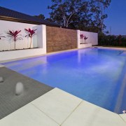 Narellan Pools Waikato can create an in-ground fibreglass architecture, area, estate, floor, flooring, home, house, leisure, leisure centre, property, real estate, swimming pool, blue, gray