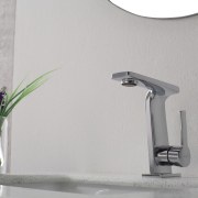 Kraus Novus faucet in polished chrome from the plumbing fixture, product design, tap, gray