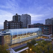 The Institute of Environmental Sustainability at Loyola University apartment, architecture, building, city, cityscape, condominium, corporate headquarters, daytime, downtown, home, hotel, metropolis, metropolitan area, mixed use, real estate, reflection, residential area, roof, sky, skyline, skyscraper, suburb, tower block, urban area, blue