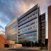 The new Harry Perkins Institute for Medical Research apartment, architecture, building, city, commercial building, condominium, corporate headquarters, daytime, facade, headquarters, metropolis, metropolitan area, mixed use, real estate, residential area, sky, tower block, urban area, window, brown, gray