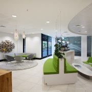 The reception area of the new BP head architecture, ceiling, interior design, lobby, product design, real estate, gray