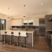 Natural affection  this kitchen by designer Christopher cabinetry, ceiling, countertop, cuisine classique, floor, flooring, hardwood, interior design, interior designer, kitchen, real estate, room, wood flooring, orange, brown