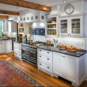 A testament to enduring design this new cabinetry, countertop, cuisine classique, interior design, kitchen, real estate, room, gray, brown