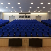 This 240-seat auditorium in the Dr Chau Chak auditorium, conference hall, convention center, blue
