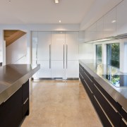 Designer for this project Milvia Hannah of German architecture, countertop, house, interior design, kitchen, real estate, gray