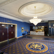 The Isaac Theatre Royal in Christchurch has undergone ceiling, estate, floor, flooring, function hall, interior design, lobby, property, real estate, room, gray