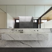 Marble and bluestone are the two key materials architecture, floor, flooring, house, interior design, product design, sink, tile, gray
