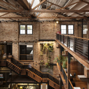 Haydn &amp; Rollett Construction was the main contractor architecture, beam, daylighting, interior design, lobby, wood, brown