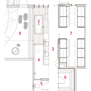 Legend to plans of master suite in house angle, architecture, area, design, drawing, floor plan, line, pattern, plan, product, product design, structure, white