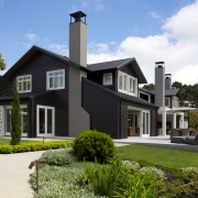 This roof has a hard-wearing, baked-on, scratch-resistent paint cottage, elevation, estate, facade, farmhouse, home, house, mansion, neighbourhood, property, real estate, residential area, siding, villa, brown