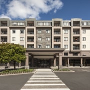 The final stage of the upmarket Poynton retirement apartment, architecture, building, commercial building, condominium, corporate headquarters, elevation, estate, facade, home, house, mixed use, neighbourhood, property, real estate, residential area, gray