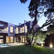 Tarakan, by Rachcoff Vella Architecture, was winner in architecture, building, estate, facade, home, house, mixed use, neighbourhood, property, real estate, residential area, villa, black, teal