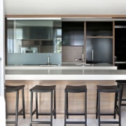 Layer upon layer  this kitchen has staggered interior design, kitchen, table, white