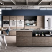 The Linea range features stand-out handles, transparent control furniture, interior design, living room, loft, product design, table, gray