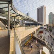 Broad terraces and large balconies give Shekou Gateway architecture, building, city, metropolis, metropolitan area, mixed use, skyway, structure, urban area, gray