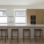 Behind closed doors a hidden scullery for this cabinetry, timber, countertop, benchtop, Ceasarstone, interior design, kitchen, miele appliances, Craig Steere