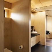 2018 TIDA New Zealand Architect-designed Suite Winner – architecture, bathroom, ceiling, floor, flooring, interior design, lighting, plywood, room, wall, wood, brown