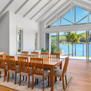 High raking ceilings and generously proportioned glazing, including 