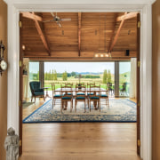 Looking from the entry/library lobby into the main 