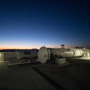 In the Nevada desert dawn something fast and 