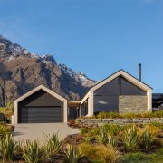 Gabled roofs avoid snow loading and are an 