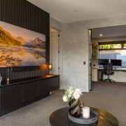 Media room with study beyond. - Connected to 