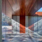 Precise, rectilinear geometry in bold horizontal strokes is 