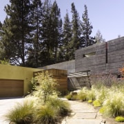 This site was transformed by designer Fu-Tung Cheng architecture, cottage, estate, facade, home, house, landscape, property, real estate, brown